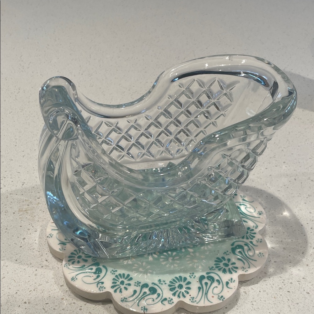 St. George - 27% Lead Crystal Sleigh.